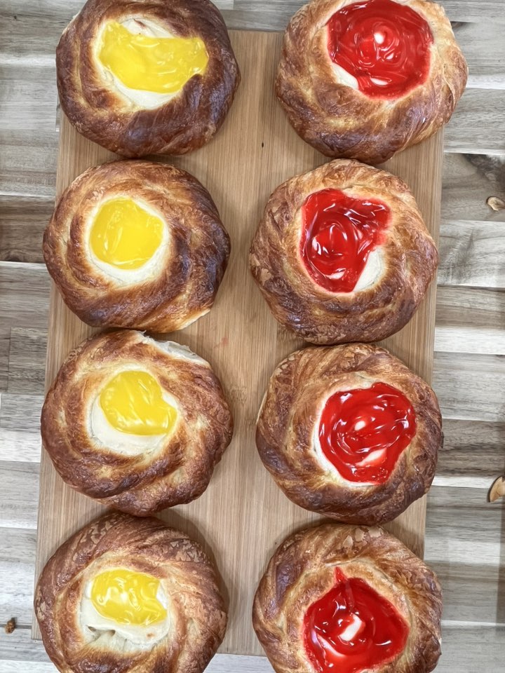 Fresh Danish pastries